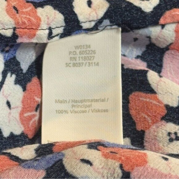 Boden Red White Pink and Blue Floral Babydoll Blouse‎ Festival Party Bohemian 10 - Picture 8 of 10